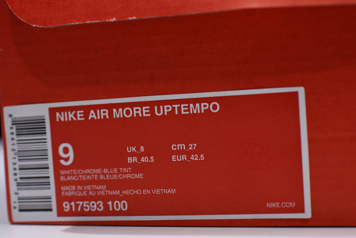 Nike Air More Uptempo White Chrome Blue Tint 917593-100