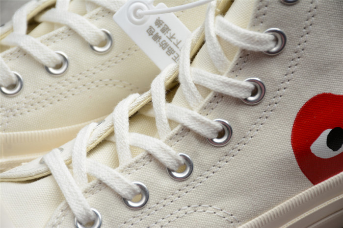 converse COMME DES GARÇONS X CHUCK white