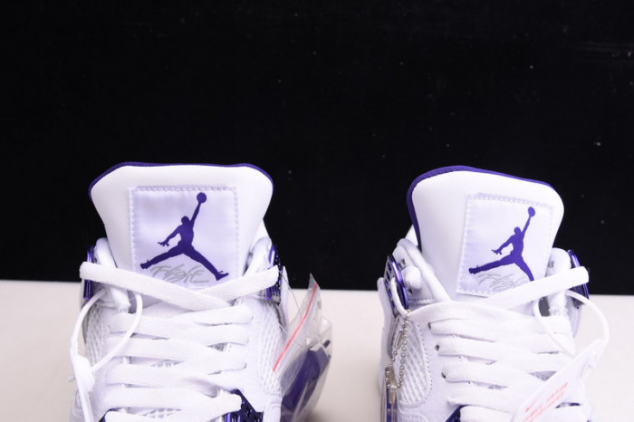 Air Jordan 4 Retro “Pure Money”  white purple CT8527-115