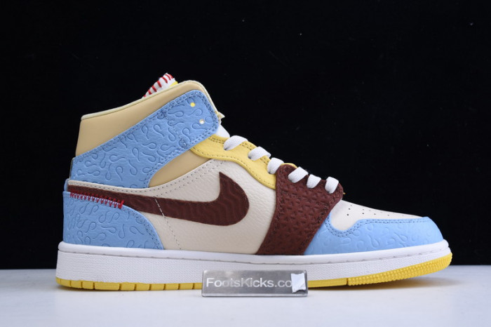 Air Jordan 1 Mid SE Fearless Maison Chateau CU2803-200