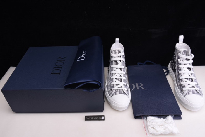 B23 Oblique High Top Sneakers white T004801-1070