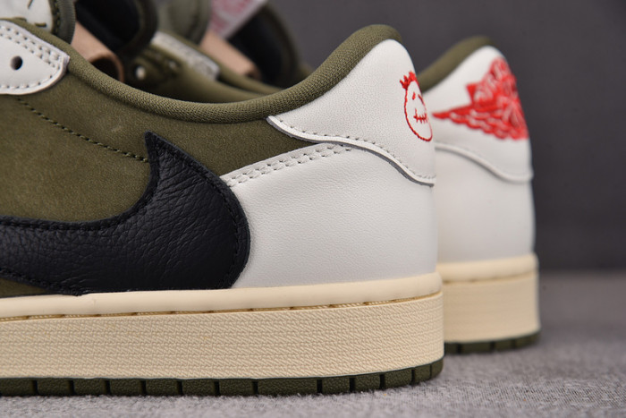 Travis Scott x Air Jordan 1 Low OG Medium Olive  DM7866-200