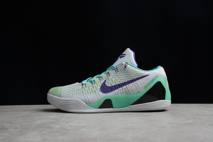 Nike Kobe 9 Grey Green Purple  630487-005