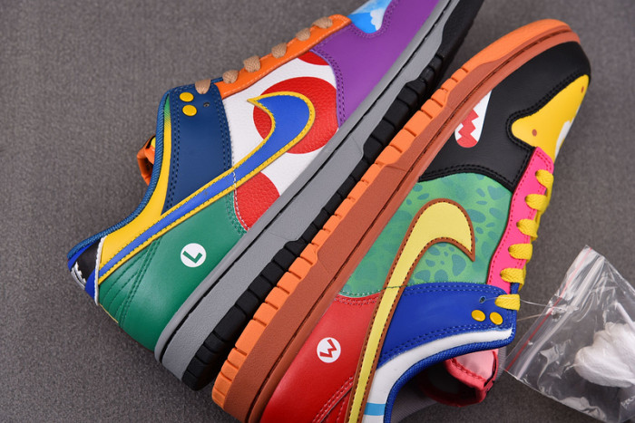 Nike Dunk Low "What the Super Mario" Custom DH0952-101