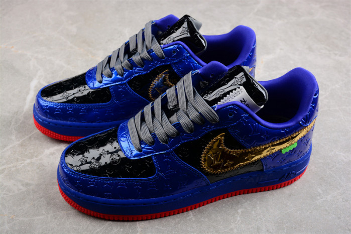 NIKE LOW AIR FORCE 1 X  royal blue black
