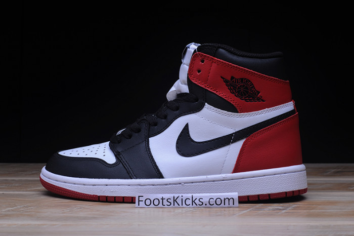 AIR JORDAN 1 High OG “Black Toe” white/ black-varsity red  555088-125