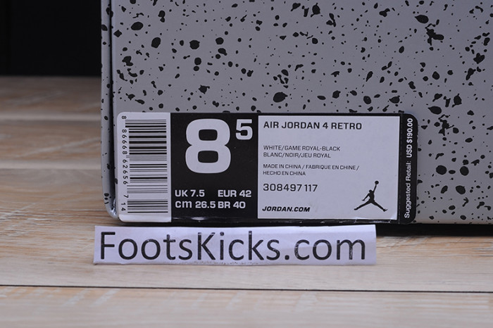 Air Jordan 4 Retro "motorsport"  308497-117